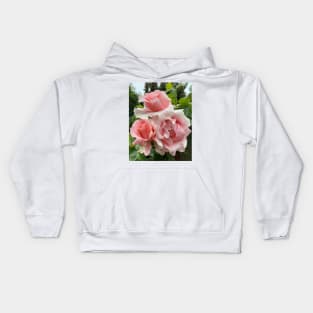 David Austin Pink Roses Kids Hoodie